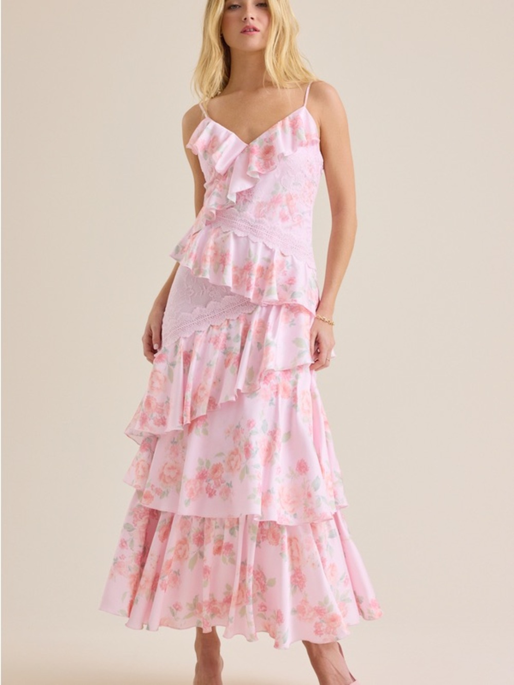 Shannon Floral Maxi Dress Altar’d State Like New